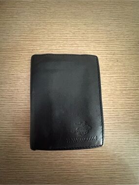 Leather Trifold Badge Holder Wallet